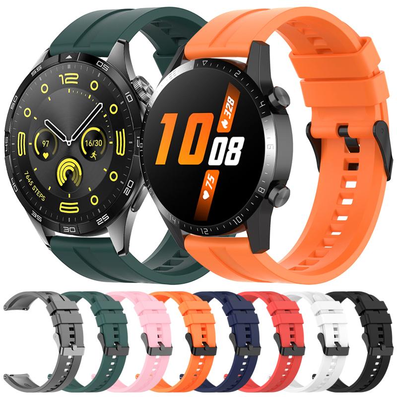إيروريكس سوار ساعة Amazfit Active 2 / Gts4 Mini من السيليكون الأسود بمشبك (رمادي غامق) مقاس 20 مم - Image 3