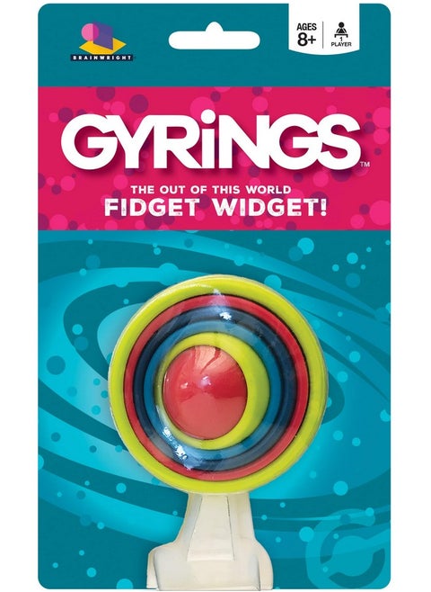 Brainwright Gyrings The Out Of This World Fidget Widget Multicolored 5"