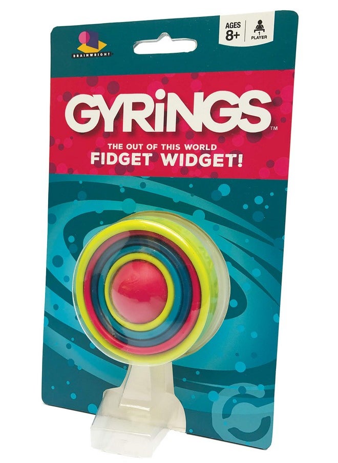 Gamewright - Brainwright Gyrings The Out Of This World Fidget Widget Multicolored 5" - Image 1
