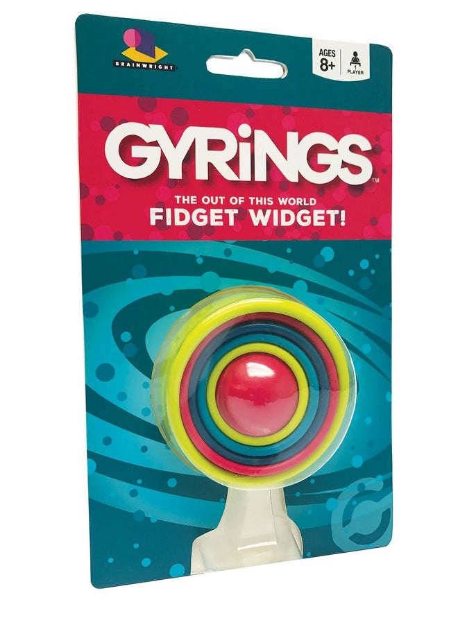 Gamewright - Brainwright Gyrings The Out Of This World Fidget Widget Multicolored 5" - Image 1