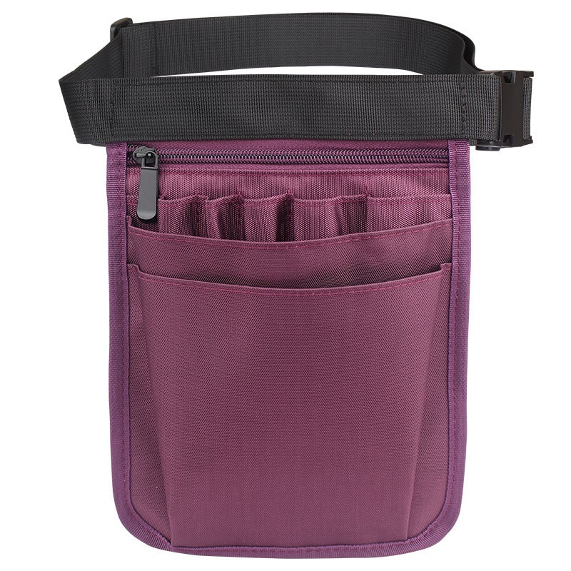 Generic Cross-border multi-functional nurse tool waist bag portable nurse medical supplies storage bag multi-compartment nurse tool kit Purple