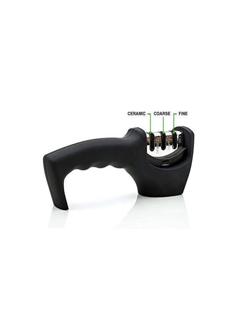 Cool Baby Manual Kitchen Knife Sharpener 3 Stage Sharpening Tool for Ceramic Knife and Steel Knives Knife Sharpener Rod for Kitchen  - Image 2