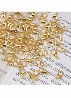 KASTWAVE 100 Pack Curved Lobster Clasps for DIY Craft Jewelry Making Necklace Bracelet Findings,Jewellery Making Craft Accessory,Necklace Clasp Alloy Lobster Claw Clasps,Gold  - Image 5