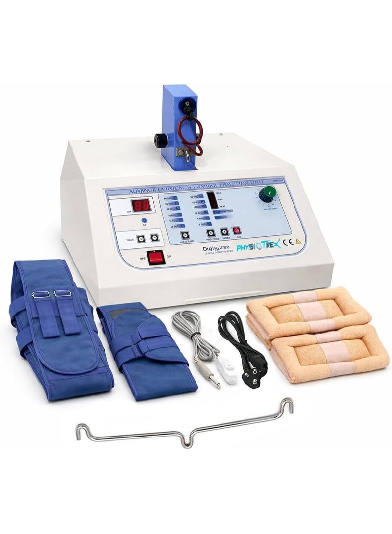 PHYSIOTREX جهاز PHYSIOTREX الرقمي لسحب الفقرات العنقية والقطنية – وحدة سحب قابلة للتعديل (2–45 كجم) للعلاج الطبيعي مع ضمان لمدة عام واحد. - Image 1