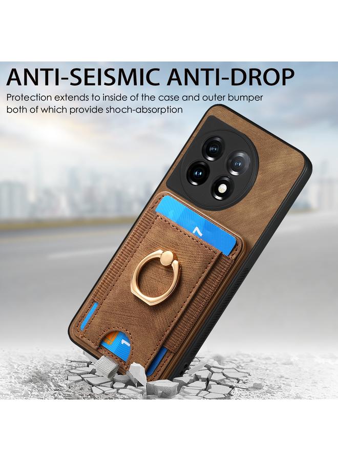 S-TOP Case For OnePlus 10T Retro Splitable Magnetic Card Bag Leather Phone Case - Image 5