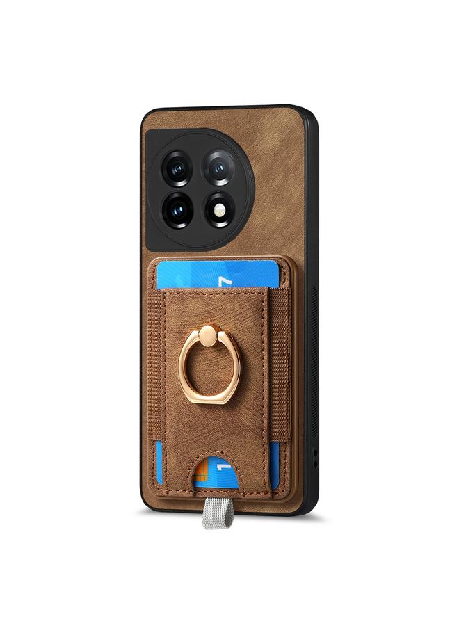 S-TOP Case For OnePlus 10T Retro Splitable Magnetic Card Bag Leather Phone Case - Image 2