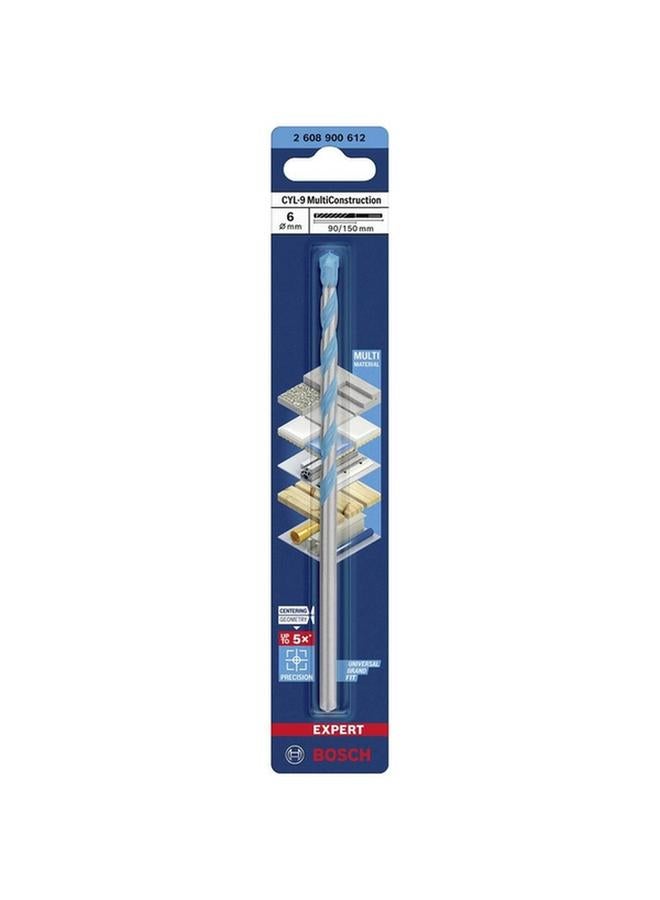 BOSCH Expert CYL-9 Multi Construction Drill Bit Silver and Blue 6 x 150mm JE2 608 900 612 - Image 2