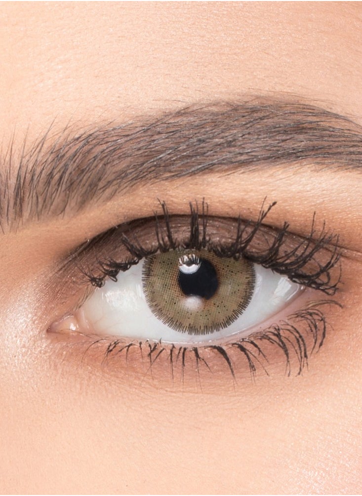 Naturel Natural Brand Contact Lenses - Monthly Lenses - La hazal Color - Pair in Box with Lens Case  - Image 1