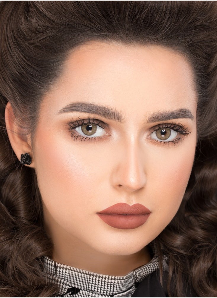 Naturel Natural Brand Contact Lenses - Monthly Lenses - La hazal Color - Pair in Box with Lens Case  - Image 2