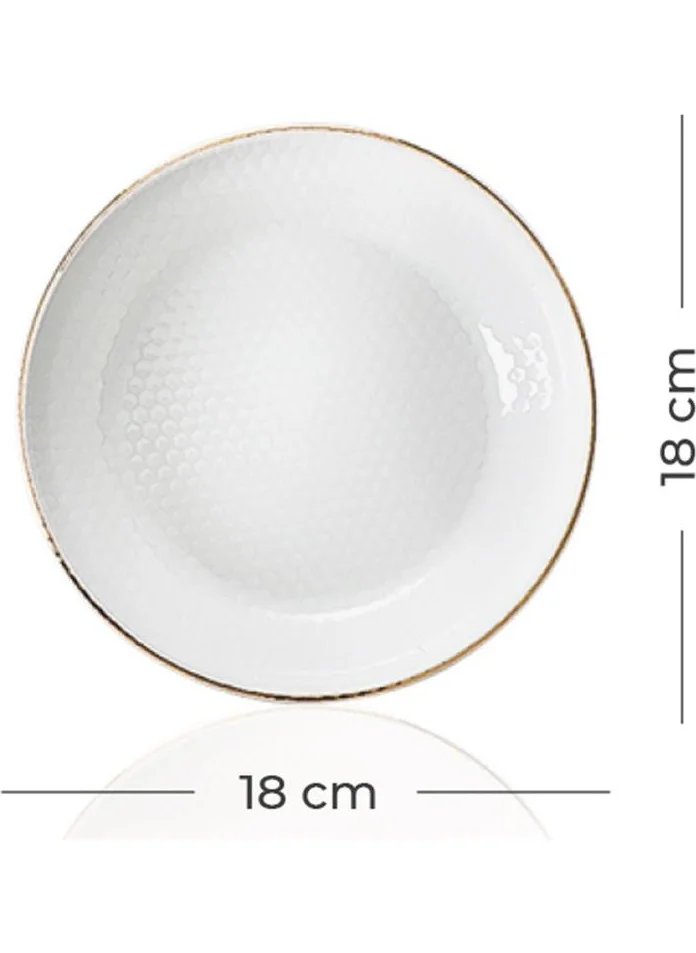 Acar Nordic Istanbul Round Deep Plate - 18 cm