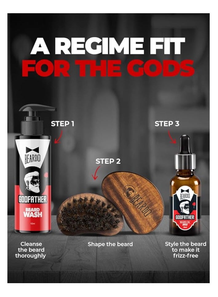 BEARDO Beardo Godfather Lite Beard and Moustache Oil, 30 ml | Beard Oil for men | Non-Sticky, Light; Almond Oil, Aloe vera, Vitamin E, Shiny Nourished Beards - Image 5
