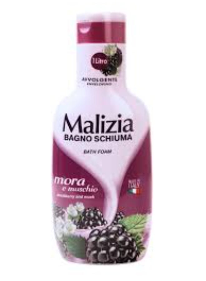 Malizia Bath Foam Blackberry & Musk Multicolour 1Liters