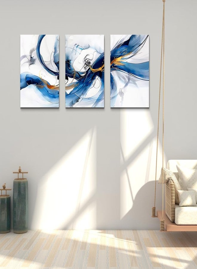 DZRWUBHS Abstract Canvas Wall Art for Living Room and Bedroom - Modern Family Frame Art Office Decor - Minimalism Ink Painting Pictures Artwork - Home Decorations 3 Piece - Image 4