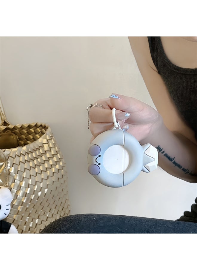 Suitable For Headphone Protective Case AirPods3 Cartoon Comic Expression Bag Pro2 Headphone Protective Case Solid Geometric Red-Color:[expression Diamond Ring]-Applicable Models:【AirpodsPro/Pro2】