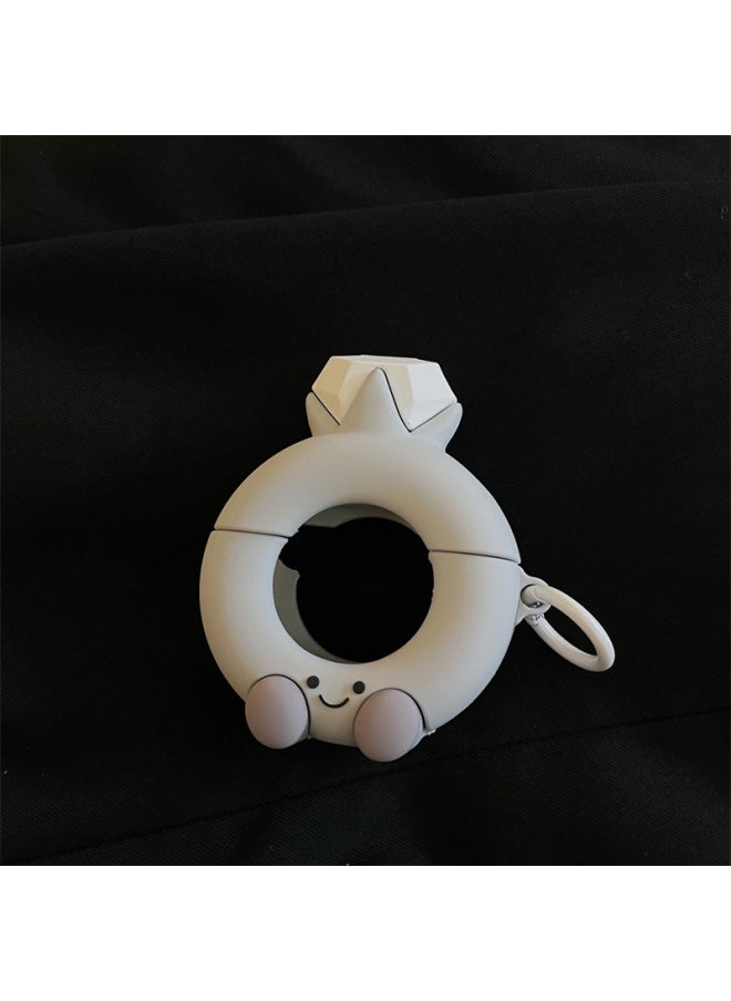 Suitable For Headphone Protective Case AirPods3 Cartoon Comic Expression Bag Pro2 Headphone Protective Case Solid Geometric Red-Color:[expression Diamond Ring]-Applicable Models:【AirpodsPro/Pro2】