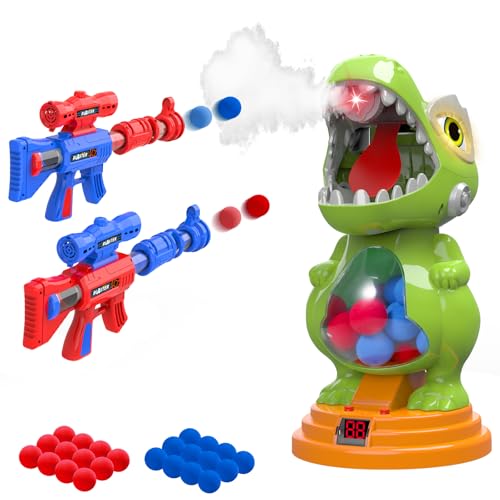 AuroTops Movable Dinosaur Shooting Toys for Kids Ages 58 for 68 Year Old Boys Girls Dinosaur Toys with Mist SprayRoar LightShooting Games for Kids Birthday Gifts Outdoor Indoor - Image 1