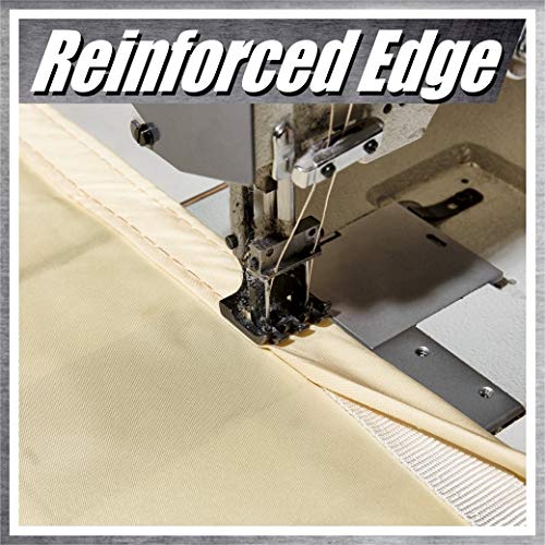 ColourTree لون شجرة 12' × 12' × 12' بيج TADT12 مثلث مظلة شمسية مقاومة للماء UPF50 مظلة مأوى، 95% حجب للأشعة فوق البنفسجية مقاومة للماء، فناء خارجي حديقة كارفورت (نقوم بالتخصيص) - Image 5