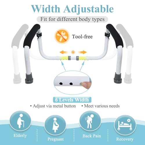 NEAUDE Couch Cane Stand Up Assist Chair Lift Devices for Seniors Elderly Couch Rails Assistance Bed Handles Seat Assist Grab Bar Standing Mobility Aids Equipment Fall Prevention Handicap Seat Lifter - Image 4