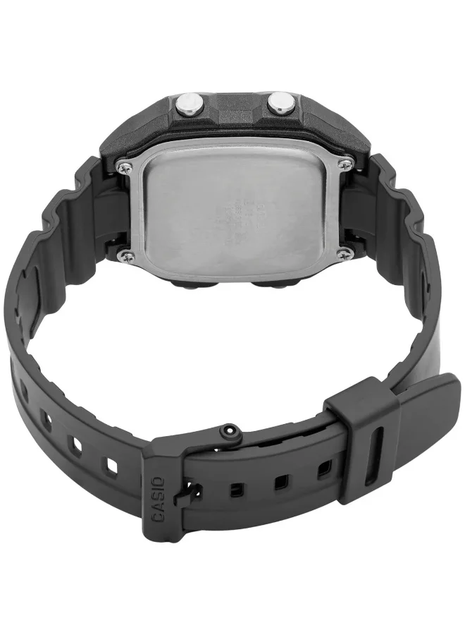 CASIO Boys' Men's Leather Digital Watch AE-1300WH-1A2 - 42.1 mm