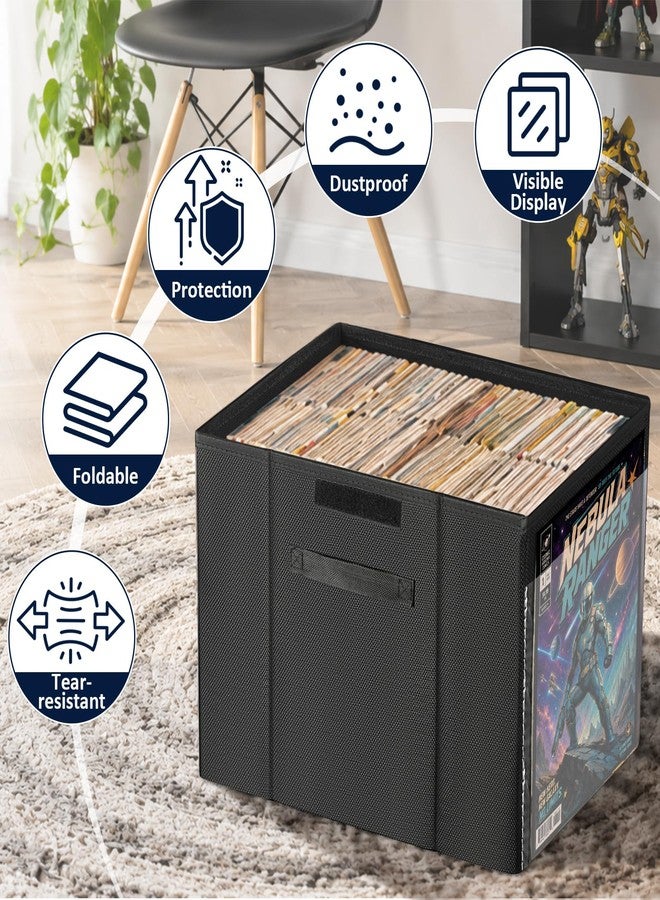 KKU Comic Book Storage Box, Collapsible Short Box with Lid, 1 Pack - Image 4
