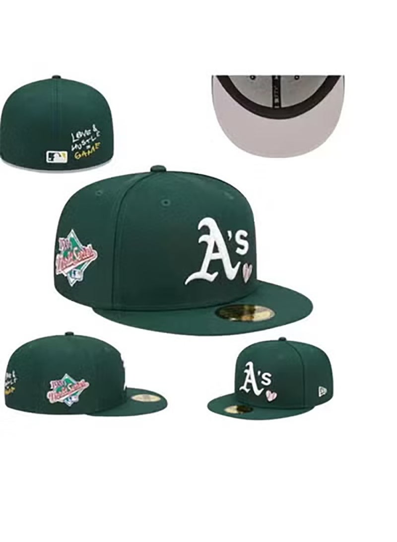 NEW ERA Oakland A's Logo Retro Green Baseball Cap, 56.8cm 