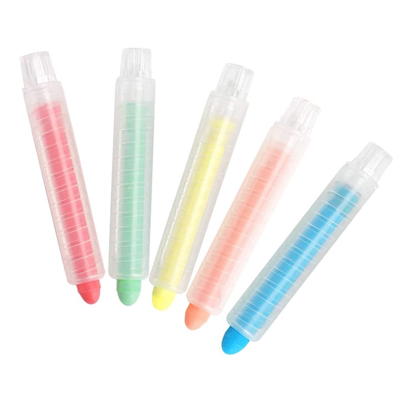 Water Soluble Washable Chalk 5 Pack Vibrant Colors For Kids Art Activities - Image 2