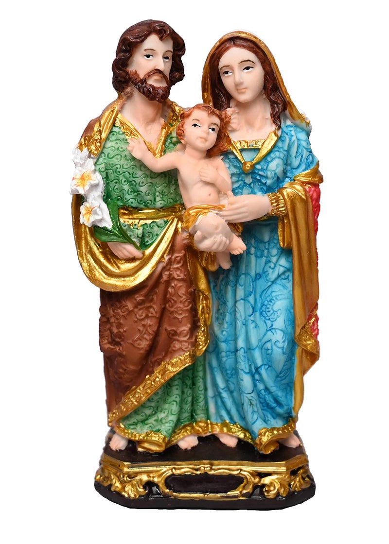 KariGhar® Holy Family Decorative Christian Statues for Car Dashboard/Home/Living Room/Prayer Room/Gifting Multicolour,1.5X2.7X5.5 inch, Car - Image 4