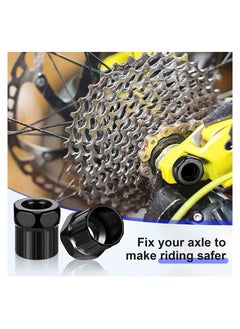 SYOSI 6 Pieces Bike Freewheel Remover Bicycle Freewheel Removal Tool Mountain Bike Cassette Removal Tool Black Bike Cassette Lockring Tool Bike Shop Tools for Repairing Bikes  - Image 4