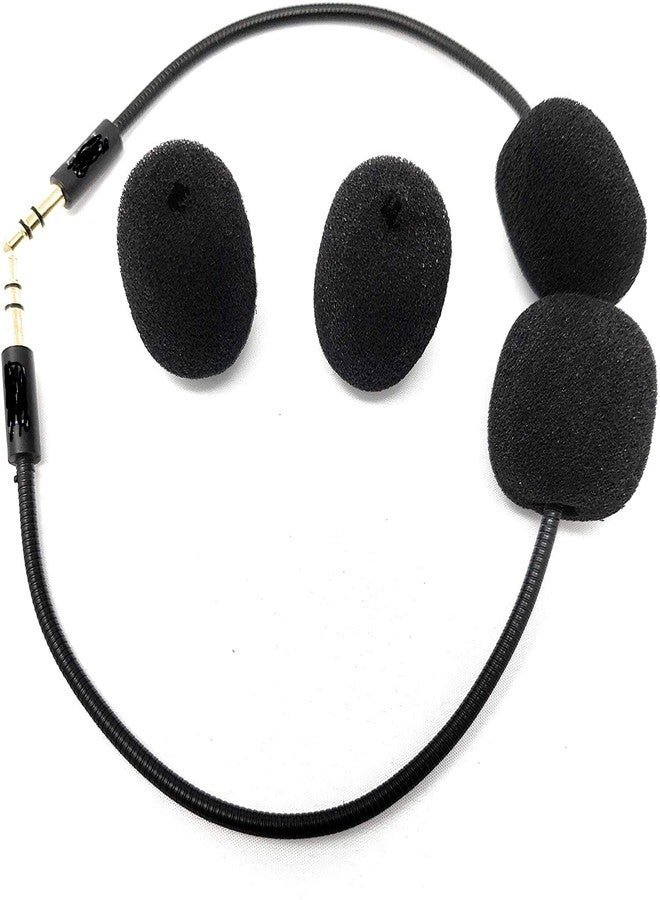 TNE 2-Pack Replacement Game Mics 3.5mm Microphone Boom for Turtle Beach Ear Force XO Four Recon 50 50x 60p Xbox One PS4 Nintendo Computer PC Gaming Headsets - Image 1