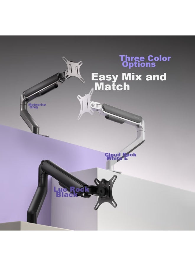 Brateck Beihu Monitor Stand, Mechanical Arm, Display Stand Arm, Computer Stand, Monitor Riser, Screen Stand Compatible With 17-32, E350ez Obsidian Black - Image 4