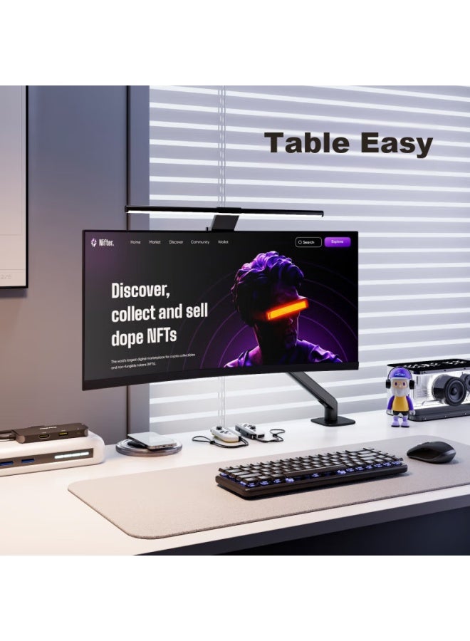 Brateck Beihu Monitor Stand, Mechanical Arm, Display Stand Arm, Computer Stand, Monitor Riser, Screen Stand Compatible With 17-32, E350ez Obsidian Black - Image 1