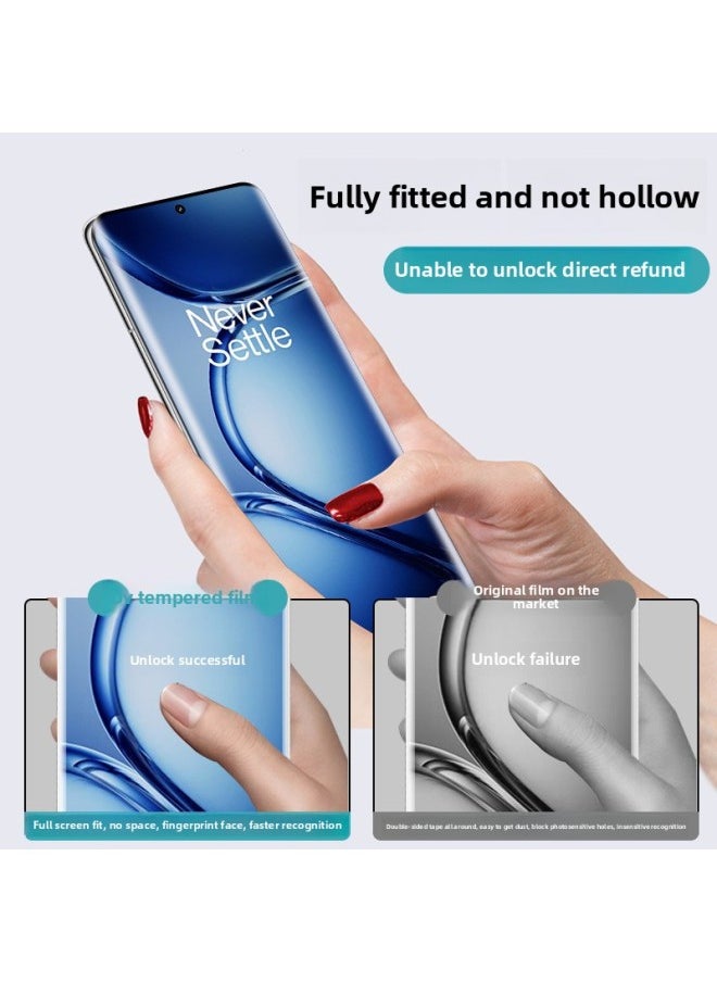 Generic - For One Plus Ace2pro Tempered Film UV Phone Film 1ace2pro Full Screen Coverage Oneplus Proof-Color:Optical Uv Tempered Film [anti-peep Model - Privacy Protection] 2 Pieces-Size:Oneplus Ace 2 Pro - Image 1