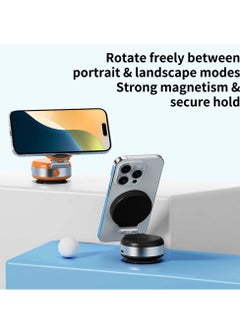 Phone Holder with Electric Suction Cup Magnetic Retractable Mobile Phone Holder for Car, Mirror, Desk and All Smooth Surfaces Blue - pzsku/Z295BAE19C7894863770AZ/45/_/1740500326/9f64afe3-a209-4d7a-9b68-eb2e317b34fb