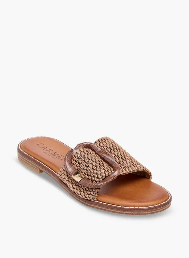 Carmela Women Textured Leather Sandals