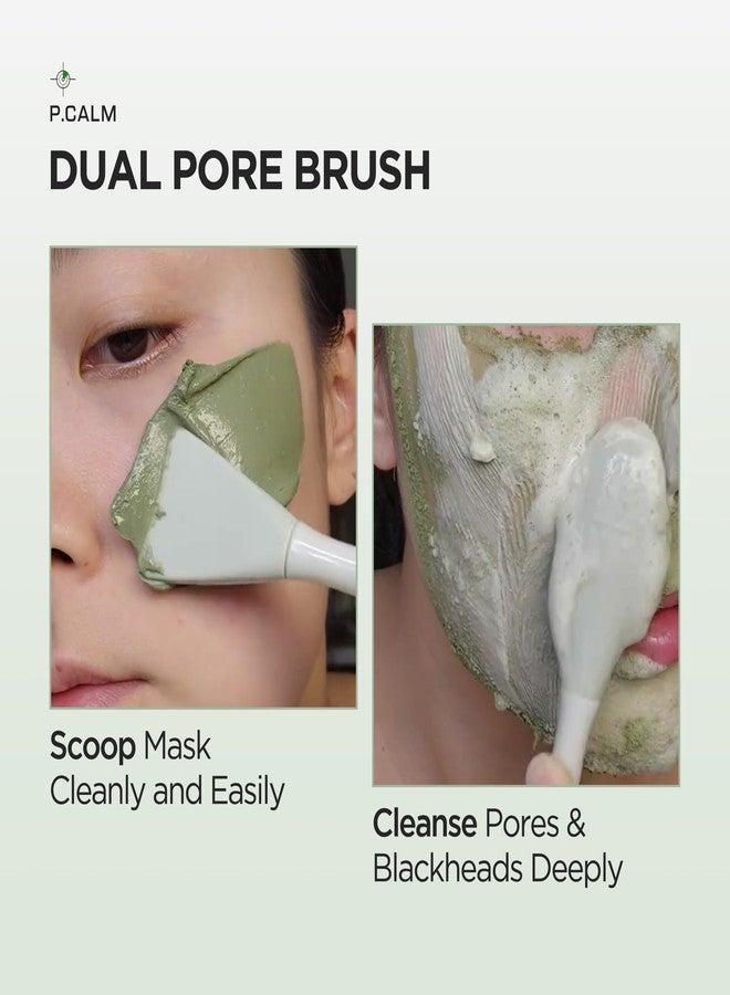 P.CALM Dual Pore Cleansing Brush for Blackheads Removal & Face Scrubber, Gentle Exfoliation. Deep Pore Cleaning Massager - Image 3