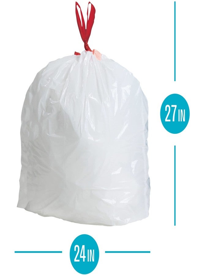 Highmark 0.9-mil Drawstring Trash Bags, 13 Gallons, White, Box Of 120, DP848808 - Image 2