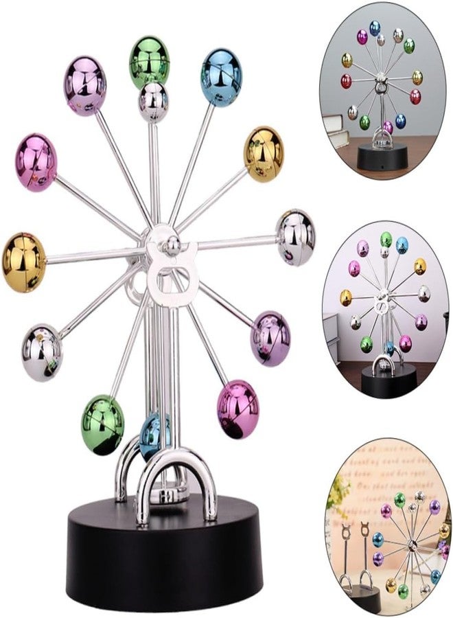 KRLZ Perpetual Motion, Newton Pendulum Ball Physics Science Balance Ball Desktop Entertainment Decoration Home Office Desk Decoration - Fun Tabletop Decorative Ornament for Home & Office Stress Relief - Image 5