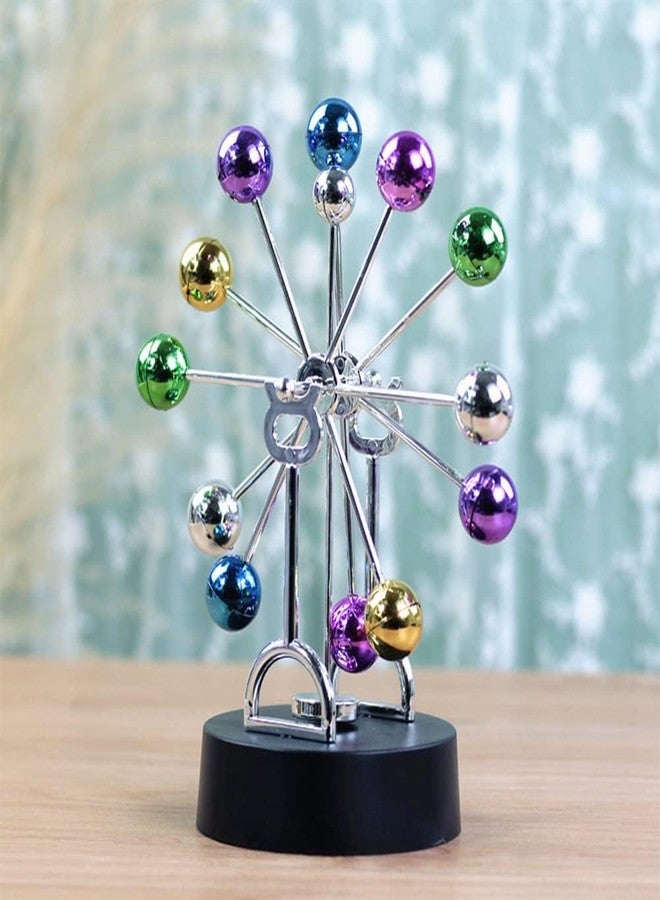 KRLZ Perpetual Motion, Newton Pendulum Ball Physics Science Balance Ball Desktop Entertainment Decoration Home Office Desk Decoration - Fun Tabletop Decorative Ornament for Home & Office Stress Relief - Image 4