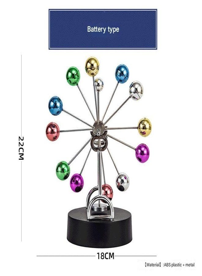 KRLZ Perpetual Motion, Newton Pendulum Ball Physics Science Balance Ball Desktop Entertainment Decoration Home Office Desk Decoration - Fun Tabletop Decorative Ornament for Home & Office Stress Relief - Image 2
