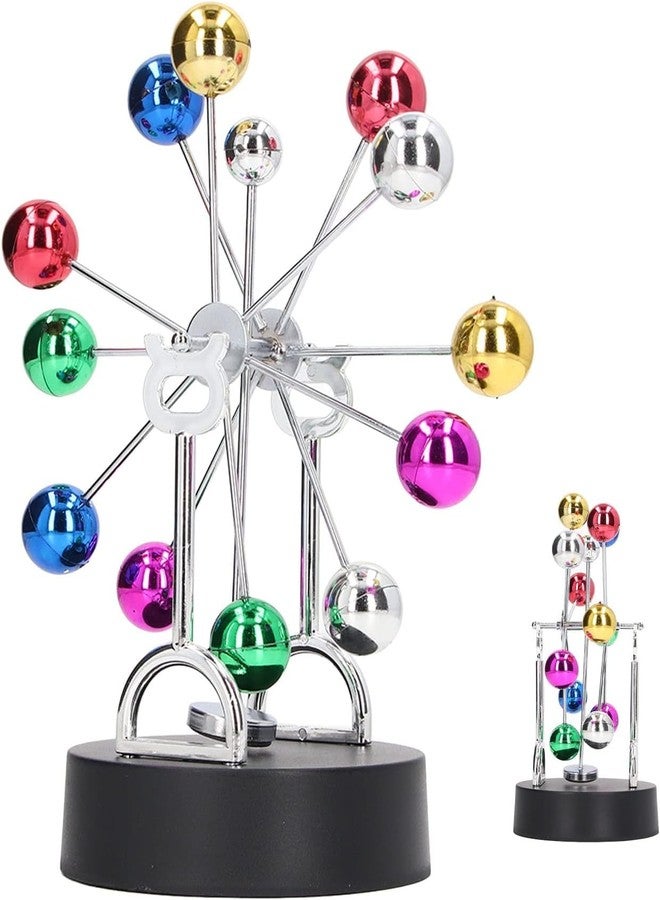 KRLZ Perpetual Motion, Newton Pendulum Ball Physics Science Balance Ball Desktop Entertainment Decoration Home Office Desk Decoration - Fun Tabletop Decorative Ornament for Home & Office Stress Relief - Image 1