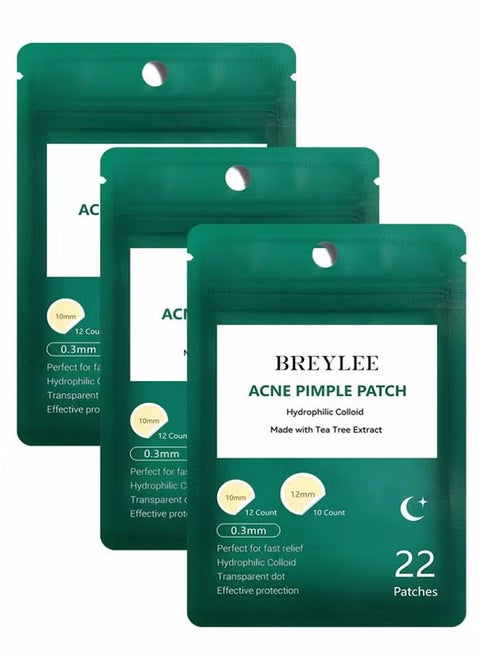 66-Piece Invisible Acne Pimple Patch Set Clear