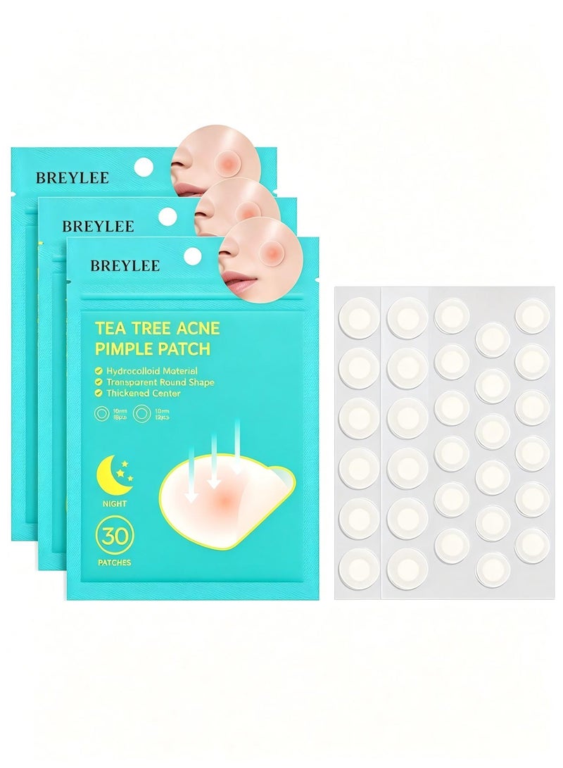 Breylee 90-Piece Invisible Acne Pimple Patch Set Clear - Image 1