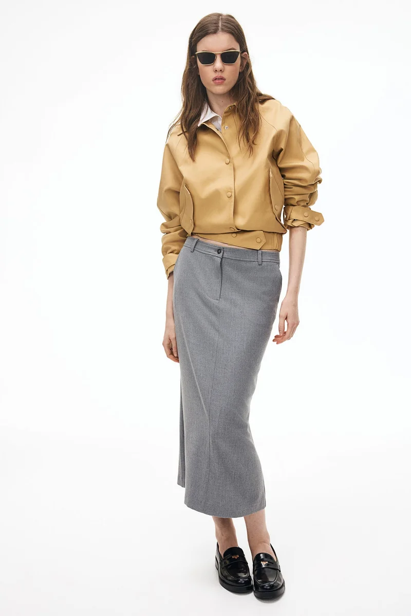 H&M Twill pencil skirt