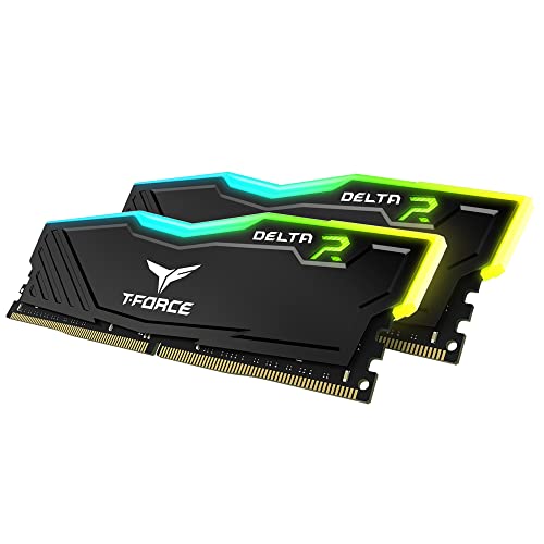 TeamGroup T-Force Delta RGB 2x16GB 3200MHz (3200MT/s) CL16 Black, 32GB DDR4 RAM Kit, Desktop Gaming Memory, Metal Heatsink, ARGB Sync, XMP 2.0, for Intel/AMD CPU, High Performance Low Latency Module - Image 5