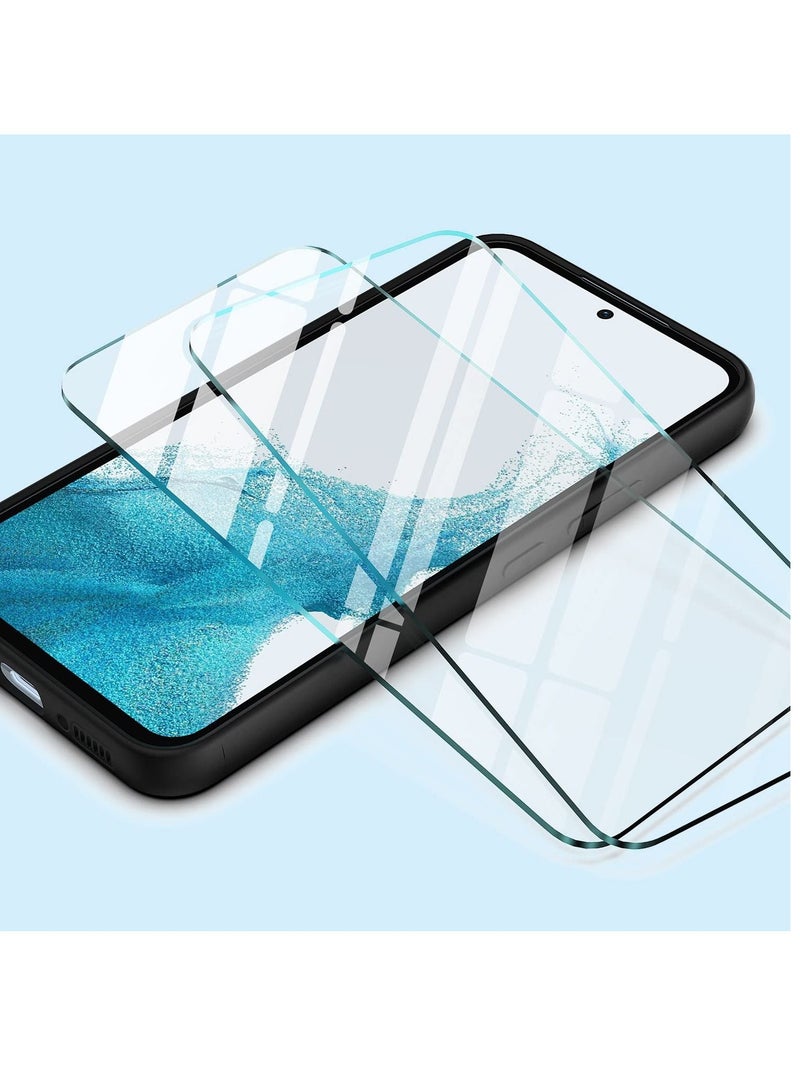 BORTONY Samsung Galaxy A54 5G Case with 2 Pack Tempered Glass Screen Protector Microfiber Shockproof Soft Liquid Silicone Protective Phone Cover for Galaxy A54 5G - Image 4