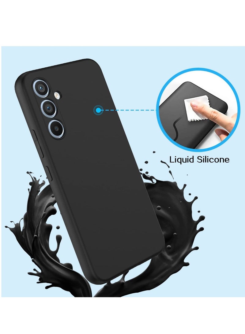 BORTONY Samsung Galaxy A54 5G Case with 2 Pack Tempered Glass Screen Protector Microfiber Shockproof Soft Liquid Silicone Protective Phone Cover for Galaxy A54 5G - Image 5