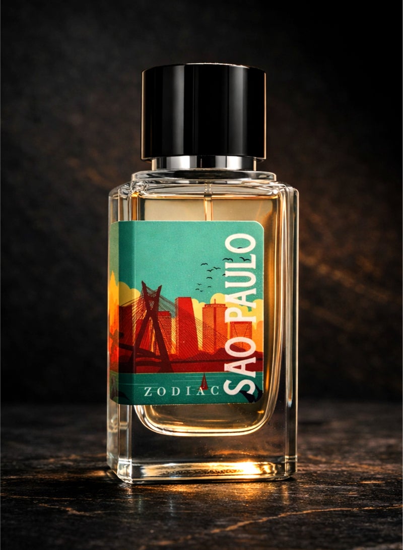 زودياك عطر زودياك ساو باولو أو دو بيرفيوم 100 مل | عطر فاخر للجنسين بنفحات من الزهور البيضاء والحمضيات والمسك | رائحة منعشة وأنيقة تدوم طويلاً - Image 2