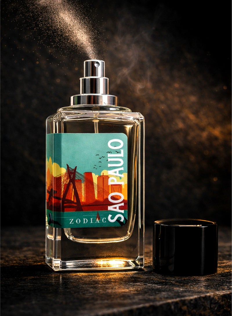 زودياك عطر زودياك ساو باولو أو دو بيرفيوم 100 مل | عطر فاخر للجنسين بنفحات من الزهور البيضاء والحمضيات والمسك | رائحة منعشة وأنيقة تدوم طويلاً - Image 3