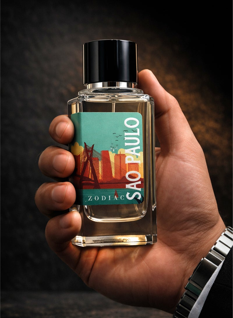زودياك عطر زودياك ساو باولو أو دو بيرفيوم 100 مل | عطر فاخر للجنسين بنفحات من الزهور البيضاء والحمضيات والمسك | رائحة منعشة وأنيقة تدوم طويلاً - Image 4