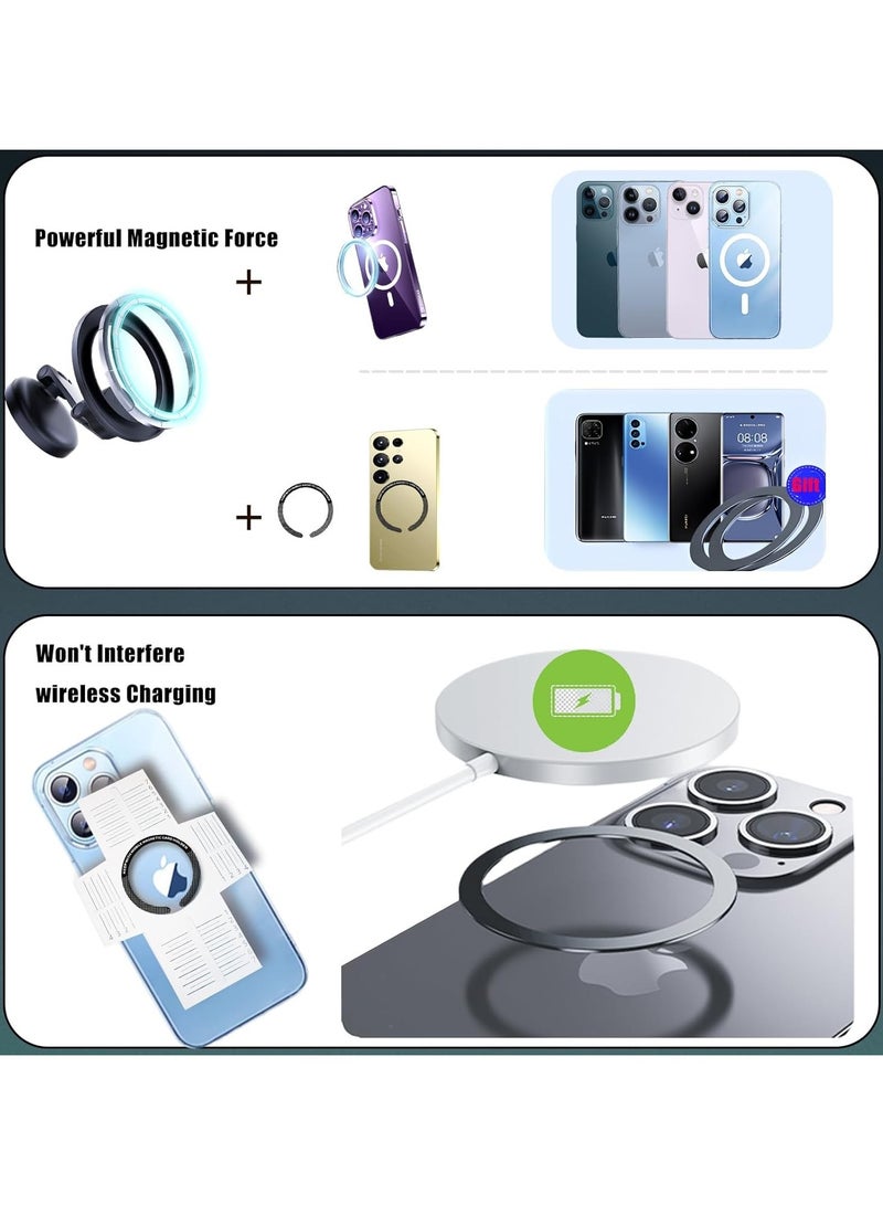 Car Mount Magnetic Phone Holder,Strong Car Holder Dash Mount Strong Grip Car Phone Holder - Image 2